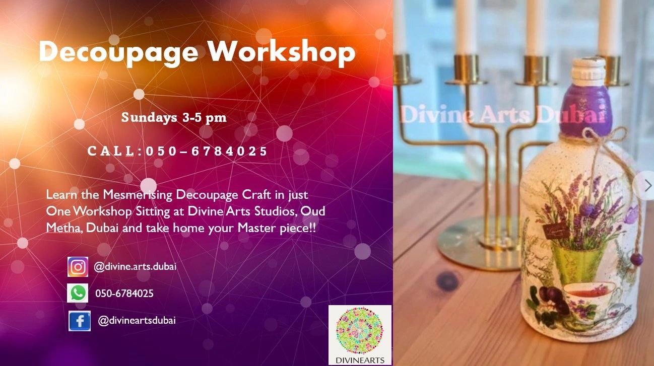 Divine Arts handicrafts Decoupage Dubai, Dubai